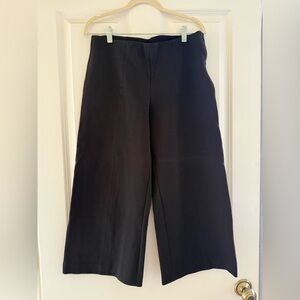 Jcrew Black Wide-Leg culottes ponte Pants